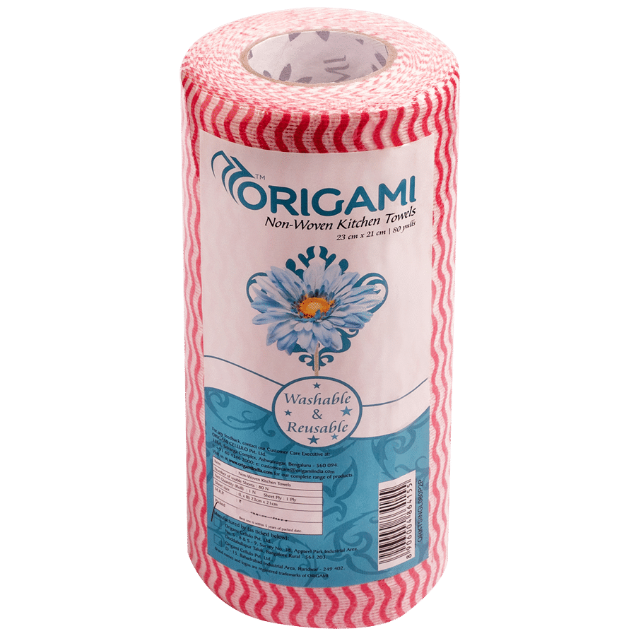 Origami Non Woven Kitchen Towels  80 Nos
